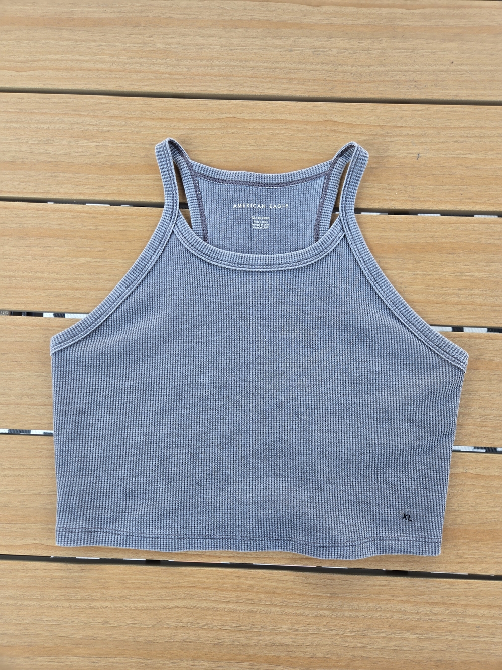 Brand New With Tags - American Eagle Ribbed High-Neck Crop Tank - XL